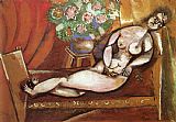 Marc Chagall Reclining Nude painting